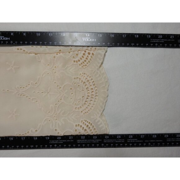 Cider Crochet Embroidered Sheer Sleeve Crop Top Size 4XL Lace Boho - Picture 12 of 15
